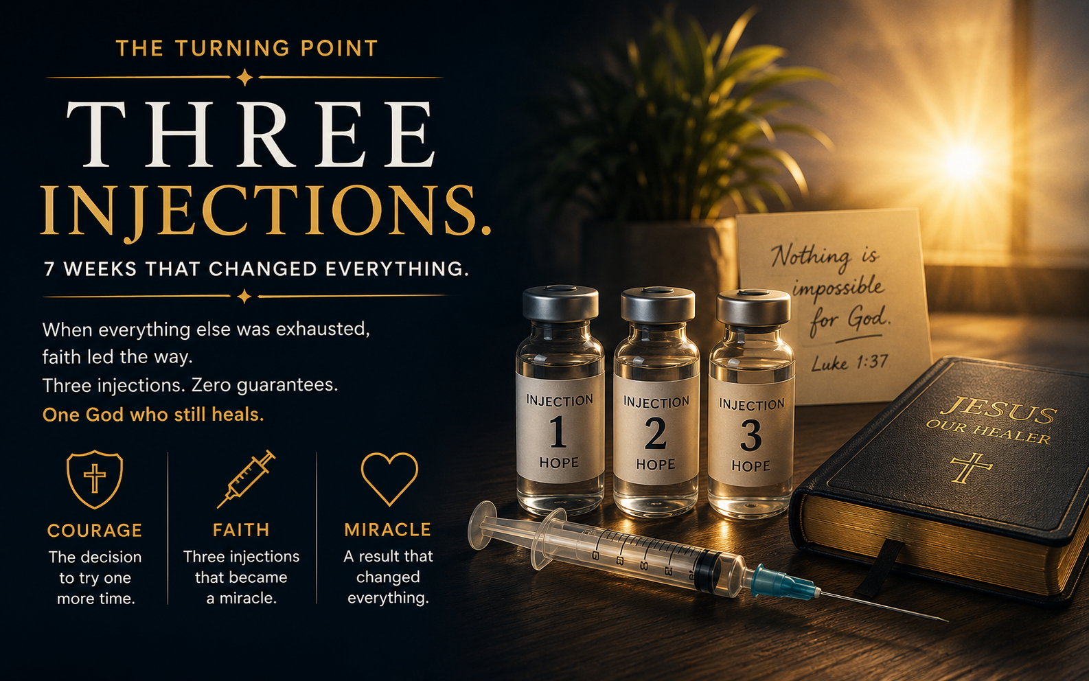 Three injections